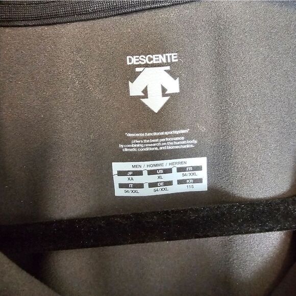 Descente Brown 1/4 Zip Pull Over Mens XL - Picture 3 of 5